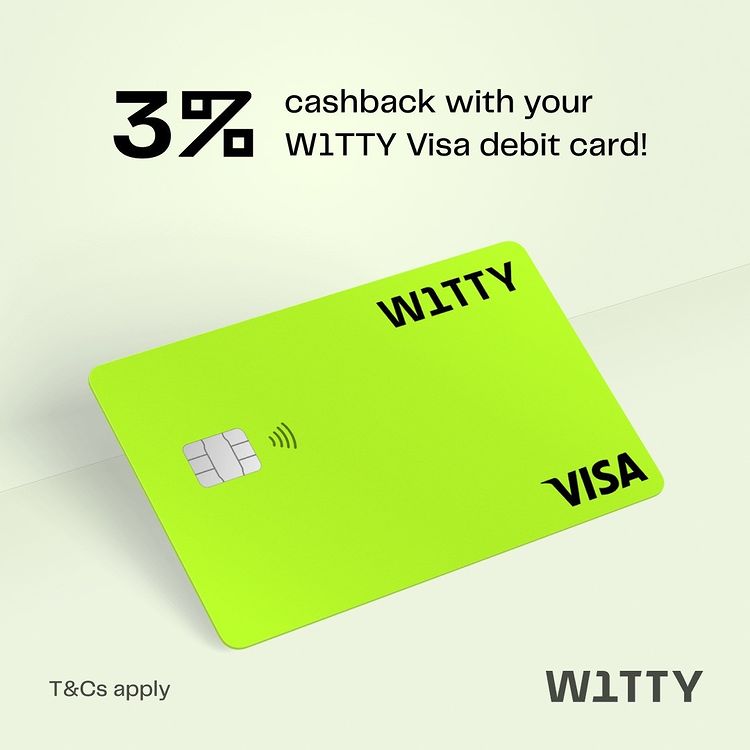 W1tty cashback 3% кешбек